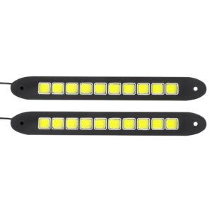ЕРМАК Дневные ходовые огни, LED 40шт, гибкий резин. корп., 260мм, 12V, белый, 2шт.